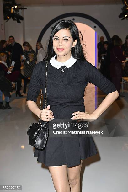 Collien Ulmen-Fernandes attends the 'Key Looks - The Show!' presented by Fashion ID show during the Mercedes-Benz Fashion Week Berlin A/W 2017 at...