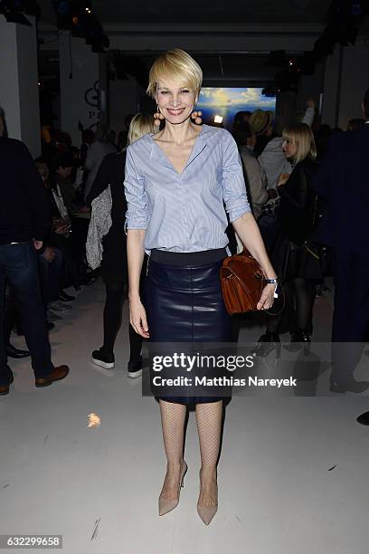 Susann Atwell attends the 'Key Looks - The Show!' presented by Fashion ID show during the Mercedes-Benz Fashion Week Berlin A/W 2017 at Kaufhaus...