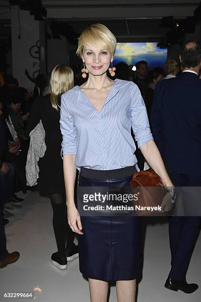 Susann Atwell attends the 'Key Looks - The Show!' presented by Fashion ID show during the Mercedes-Benz Fashion Week Berlin A/W 2017 at Kaufhaus...