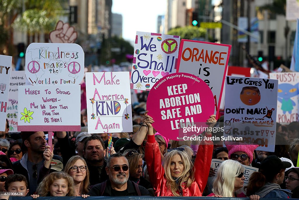 Women's March Held In Los Angeles