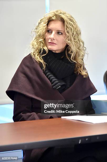 Summer Zervos during the Accusers of President Donald Trump Hold Press Conference With Attorney Gloria Allred At The Women's March In Washington on...