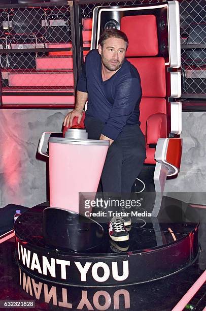 German singer Sasha during the 'The Voice Kids' photo call on January 21, 2017 in Berlin, Germany.