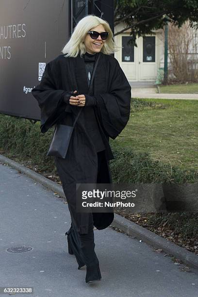 Guest attends the Dior Homme Menswear Fall/Winter 2017-2018 show as part of Paris Fashion Week on January 21, 2017 in Paris, France.