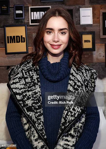 Actress Lily Collins of "To The Bone" attends The IMDb Studio featuring the Filmmaker Discovery Lounge, presented by Amazon Video Direct: Day Two...