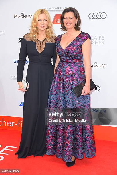 German actress Veronica Ferres and Ilse Aigner attend the German Film Ball 2017 at Hotel Bayerischer Hof on January 21, 2017 in Munich, Germany.