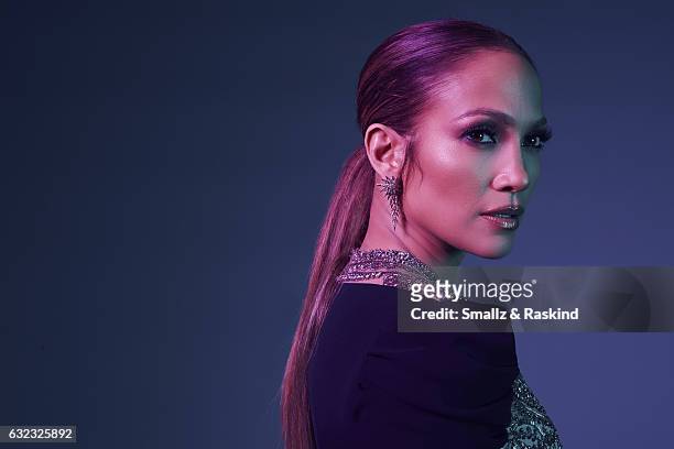Actress Jennifer Lopez poses for a portrait at the 2017 People's Choice Awards at the Microsoft Theater on January 18, 2017 in Los Angeles,...