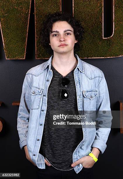 Actor Max Burkholder of "When the Street Lights Go On" attends The IMDb Studio featuring the Filmmaker Discovery Lounge, presented by Amazon Video...