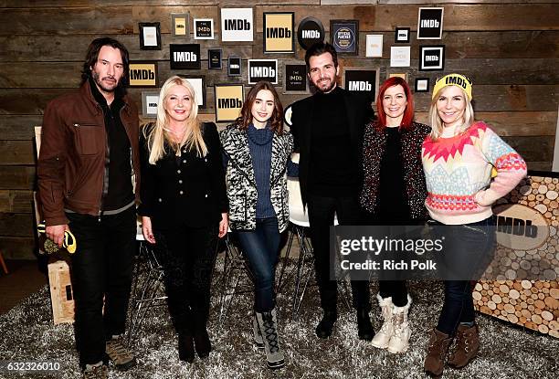 Actor Keanu Reeves, producer Monika Bacardi, actress Lily Collins, producer Andrea Iervolino, actress Carrie Preston and writer/director Marti Noxon...