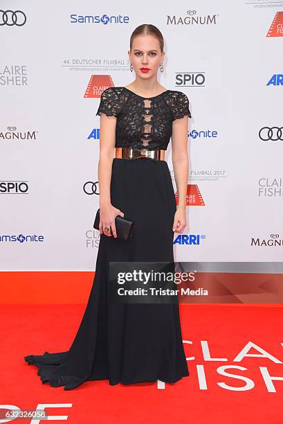 German model and actress Alicia von Rittberg attends the German Film Ball 2017 at Hotel Bayerischer Hof on January 21, 2017 in Munich, Germany.