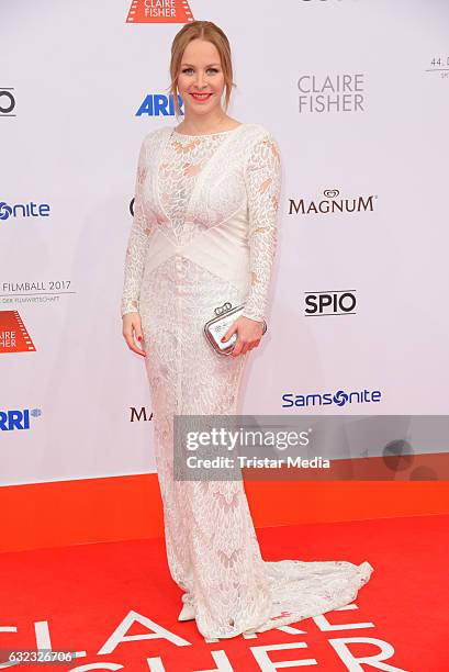 Jasmin Schwiers attends the German Film Ball 2017 at Hotel Bayerischer Hof on January 21, 2017 in Munich, Germany.