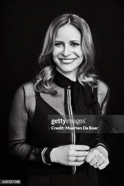 Andrea Savage from truTV poses in the Getty Images Portrait Studio at the 2017 Winter Television Critics Association press tour at the Langham Hotel...