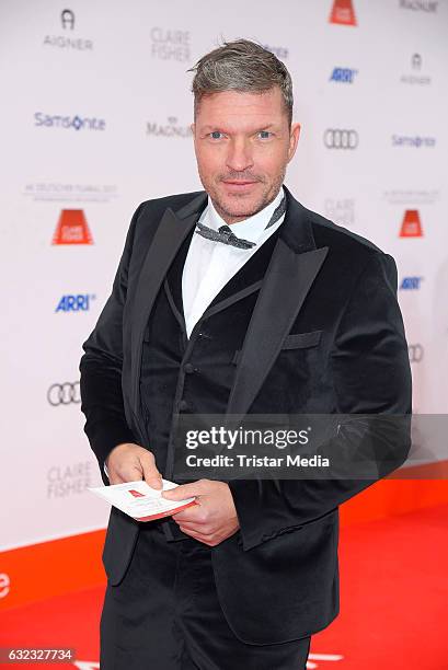 German actor Hardy Krueger Jr. Attends the German Film Ball 2017 at Hotel Bayerischer Hof on January 21, 2017 in Munich, Germany.