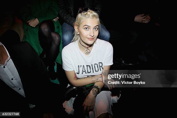 Paris Jackson attends the Dior Homme Menswear Fall/Winter 2017-2018 show as part of Paris Fashion Week on January 21, 2017 in Paris, France.