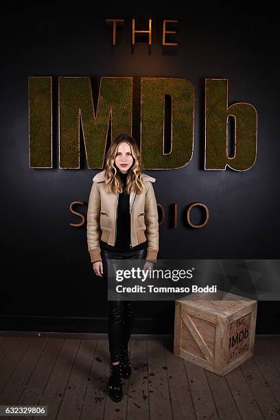 Actress Halston Sage of "Before I Fall" attends The IMDb Studio featuring the Filmmaker Discovery Lounge, presented by Amazon Video Direct: Day Two...
