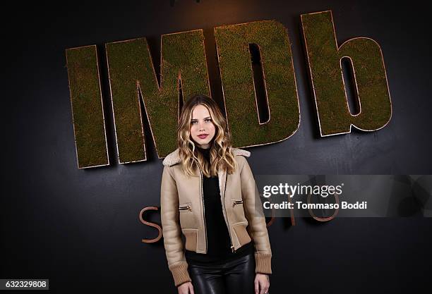 Actress Halston Sage of "Before I Fall" attends The IMDb Studio featuring the Filmmaker Discovery Lounge, presented by Amazon Video Direct: Day Two...