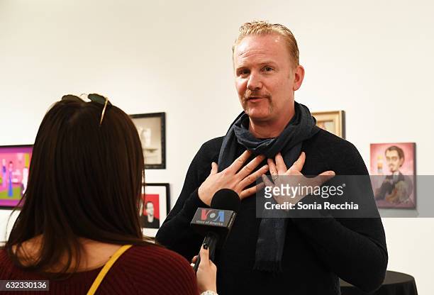 Morgan Spurlock attends the Thirty-Three: Celebrating 33 Years Of The Independent Spirit & Sundance Film Festival Exhibit at Kimball Art Center on...