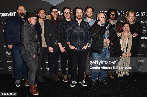 Cast and crewmembers attend the "City Of Ghosts" premiere on day 3 of the 2017 Sundance Film Festival at The Marc Theatre on January 21, 2017 in Park...