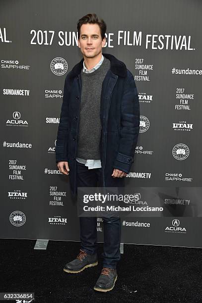 Actor Matt Bomer attends the "Walking Out" premiere on day 3 of the 2017 Sundance Film Festival at Library Center Theater on January 21, 2017 in Park...