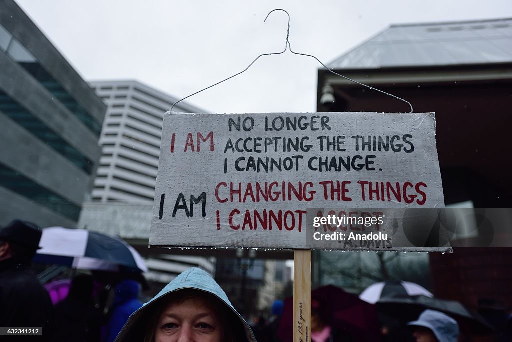 Anti-Trump protest in Oregon