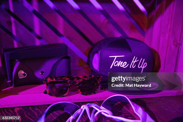 General view of atmosphere inside the Tone It Up Wellness Lounge during the Sundance Film Festiva on January 21, 2017 in Park City, Utah.