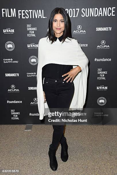 Actress Julia Jones attends the "Wind River" premiere on day 3 of the 2017 Sundance Film Festival at Eccles Center Theatre on January 21, 2017 in...