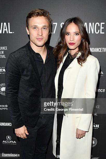 Actors William Moseley and Kelsey Chow attend the "Wind River" premiere on day 3 of the 2017 Sundance Film Festival at Eccles Center Theatre on...