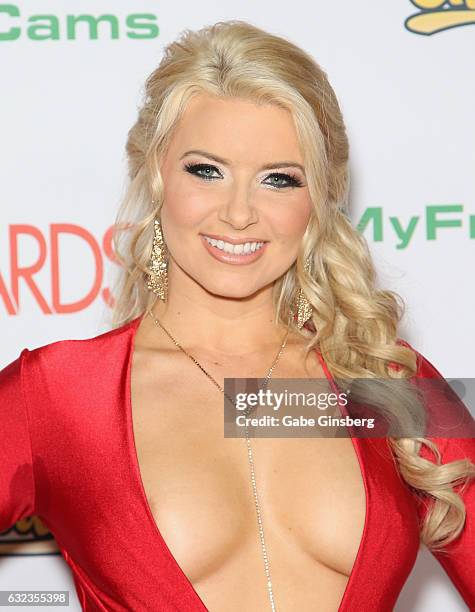 Adult film actress Anikka Albrite attends the 2017 Adult Video News Awards at the Hard Rock Hotel & Casino on January 21, 2017 in Las Vegas, Nevada.