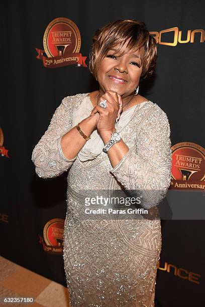 Recording artist Shirley Caesar backstage at 25th Annual Trumpet Awards at Cobb Energy Performing Arts Center on January 21, 2017 in Atlanta, Georgia.