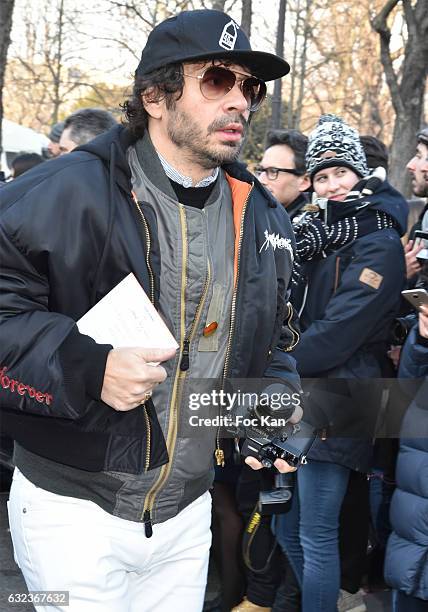 Olivier Zahm attends the Dior Homme Menswear Fall/Winter 2017-2018 show as part of Paris Fashion Week on January 21, 2017 in Paris, France.