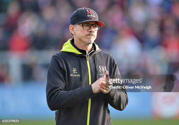 Belfast , Ireland - 21 January 2017; Ulster Director of Rugby Les Kiss before the European Rugby Champions Cup Pool 5 Round 6 match between Ulster...