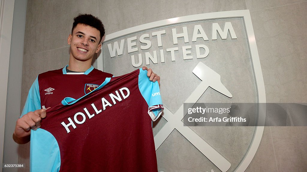 West Ham United Unveil New Signing Nathan Holland