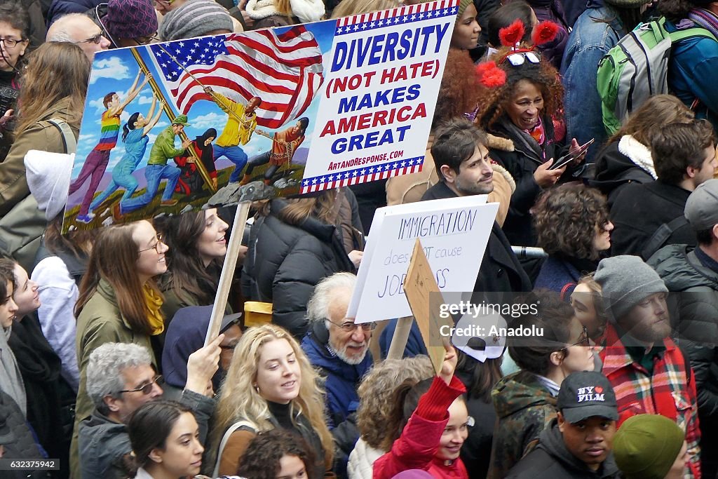 Women's march in New York