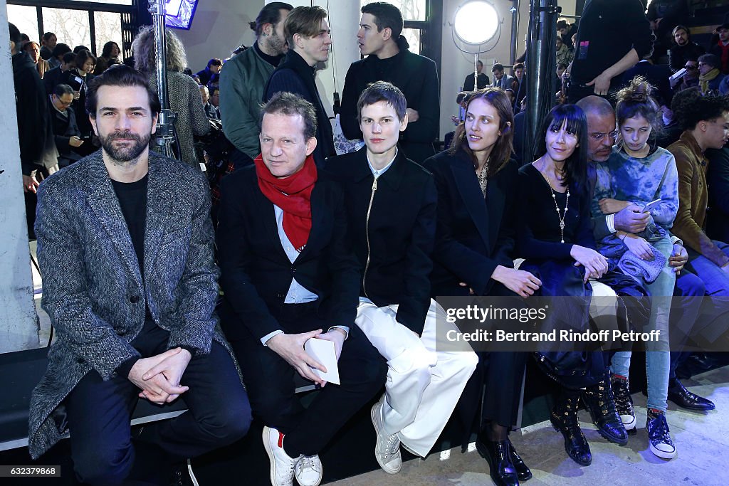 Lanvin: Front Row - Paris Fashion Week - Menswear F/W 2017-2018