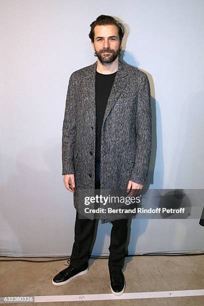 Actor Gregory Fitoussi attends the Lanvin Menswear Fall/Winter 2017-2018 show as part of Paris Fashion Week on January 22, 2017 in Paris, France.