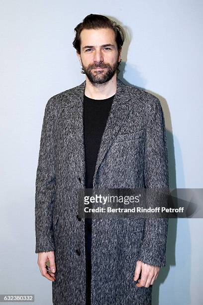 Actor Gregory Fitoussi attends the Lanvin Menswear Fall/Winter 2017-2018 show as part of Paris Fashion Week on January 22, 2017 in Paris, France.