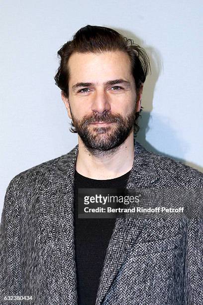 Actor Gregory Fitoussi attends the Lanvin Menswear Fall/Winter 2017-2018 show as part of Paris Fashion Week on January 22, 2017 in Paris, France.