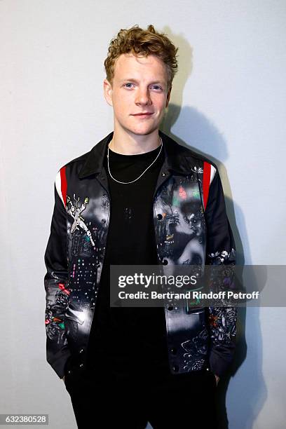 Actor Patrick Gibson attends the Lanvin Menswear Fall/Winter 2017-2018 show as part of Paris Fashion Week on January 22, 2017 in Paris, France.