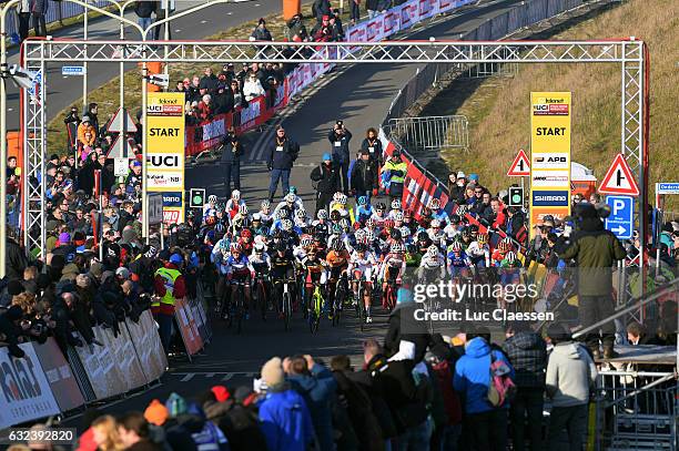 Adrie Van der Poel Hoogerheide 2017 / Women Elite Landscape / Peloton / Start / Women Elite/ World Cup / Tim De WaeleLC/Tim De Waele/Corbis via Getty...