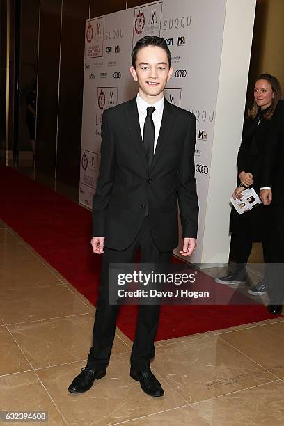 Lewis MacDougall attends the Critics' Circle Film Awards at The Mayfair Hotel on January 22, 2017 in London, England.