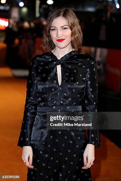 Actress Kelly Macdonald attends the 'T2 Trainspotting' world premiere on January 22, 2017 in Edinburgh, United Kingdom.