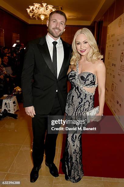 Ben Cohen and Kristina Rihanoff attend The London Critics' Circle Film Awards at the May Fair Hotel on January 22, 2017 in London, England.