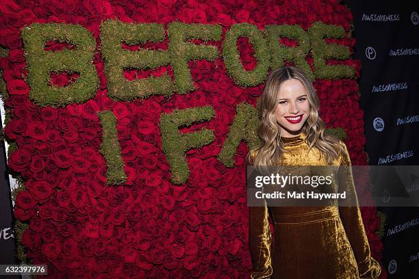 Actress Halston Sage attends night two of Snow Fest featuring Tiesto at Park City Live! on January 21, 2017 in Park City, Utah.