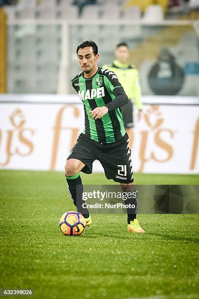 Alberto Aquilani during the match Pescara vs Sassuolo of sere A TIM in Pescara Italy on 22 January 2017,