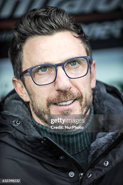 Eusebio Di Francesco during the match Pescara vs Sassuolo of sere A TIM in Pescara Italy on 22 January 2017,