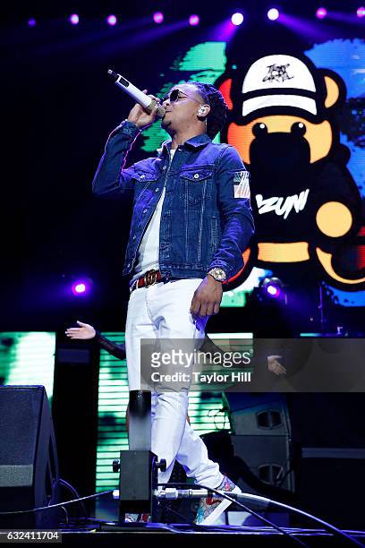 Ozuna performs during Mega 96.3's Calibash 2017 at Staples Center on January 21, 2017 in Los Angeles, California.