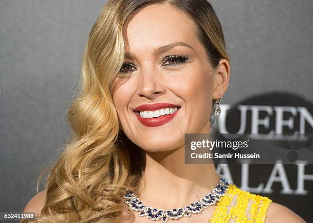 Petra Nemcova attends Chopard presenting The Garden of Kalahari at Theatre du Chatelet on January 21, 2017 in Paris, France.