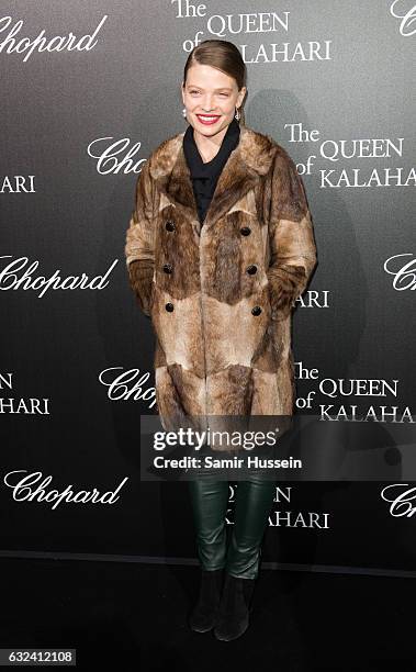 Melanie Thierry attends Chopard presenting The Garden of Kalahari at Theatre du Chatelet on January 21, 2017 in Paris, France.