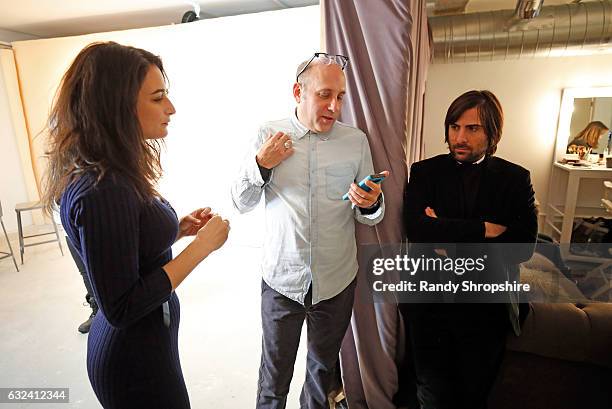 Actors Jenny Slate, Willie Garson and Jason Schwartzman attend AT&T At The Lift during the 2017 Sundance Film Festival on January 22, 2017 in Park...