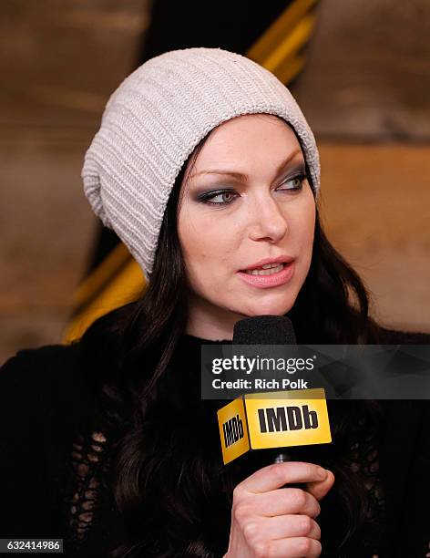 Actress Laura Prepon of "The Hero" attends The IMDb Studio featuring the Filmmaker Discovery Lounge, presented by Amazon Video Direct: Day Three...