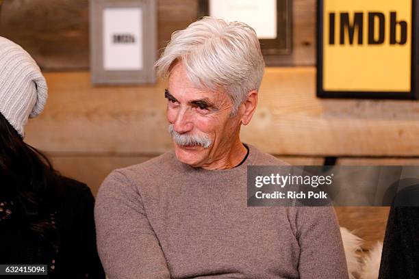 Actor Sam Elliott of "The Hero" attends The IMDb Studio featuring the Filmmaker Discovery Lounge, presented by Amazon Video Direct: Day Three during...